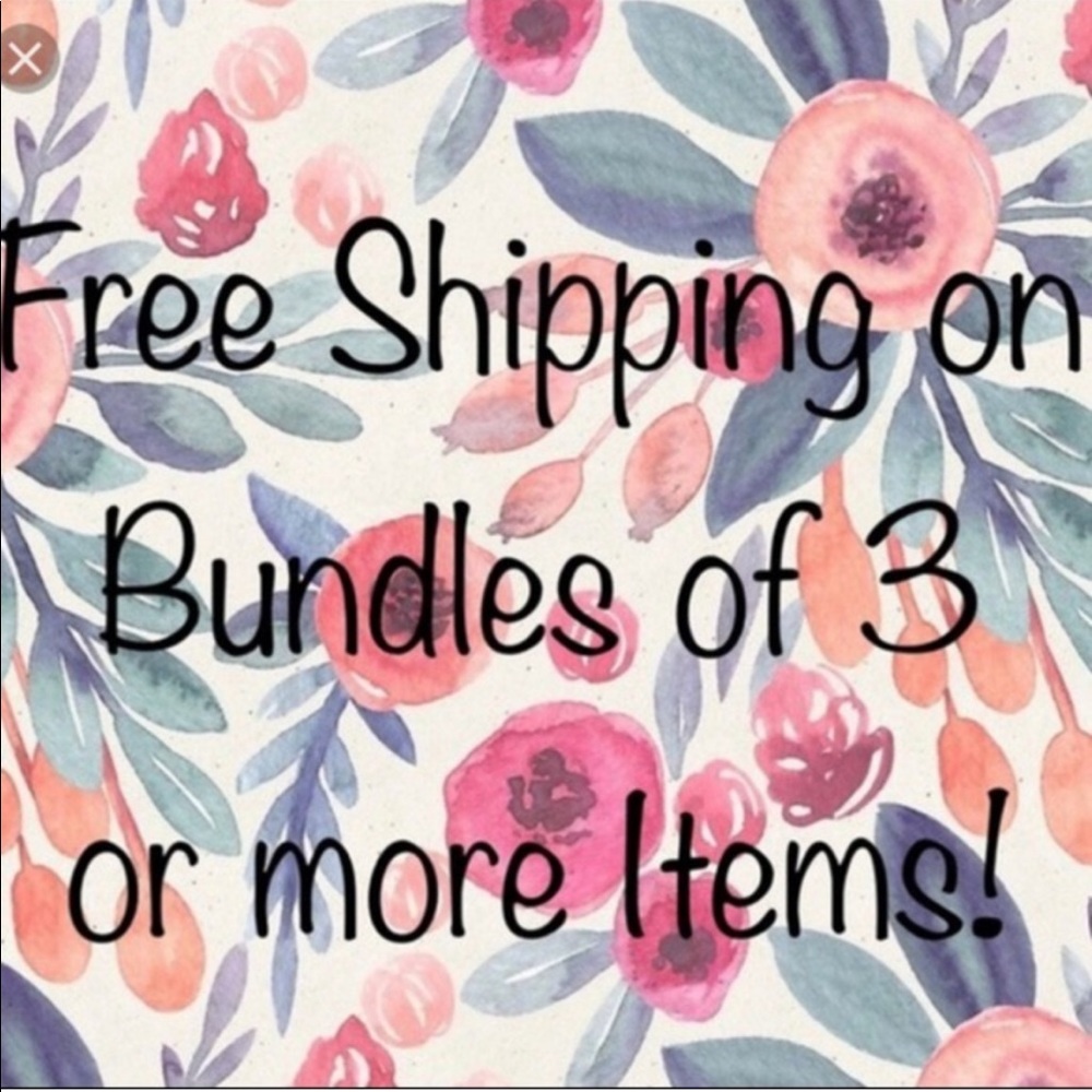 Make a bundle of 3 or more items and I will offer free shipping.
